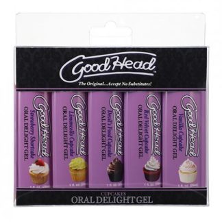 Goodhead Cupcake Oral Delight Gel - Asst. Flavors Pack Of 5